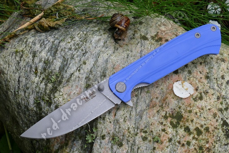 Складной нож спецподразделений Саро "Чиж синий G10")